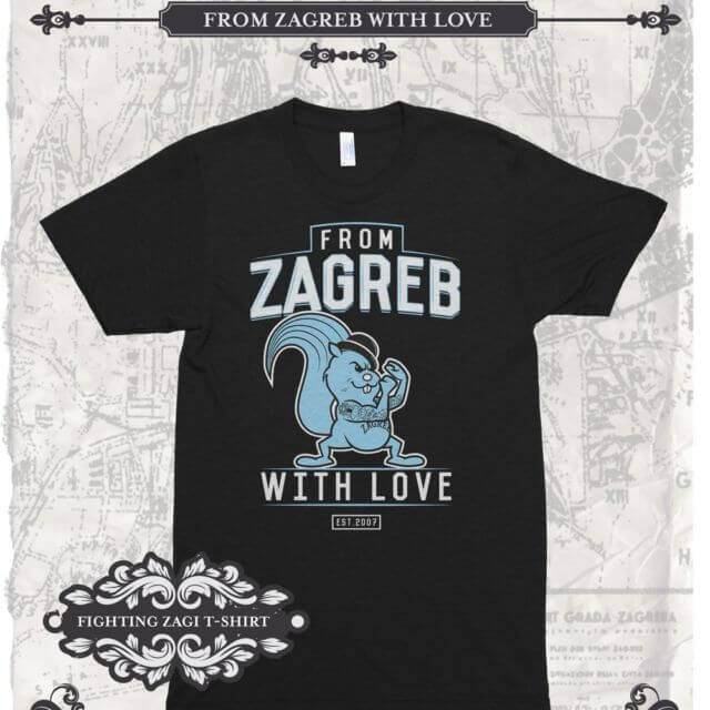 t-shirt Fighting Zagi black - From Zagreb With Love