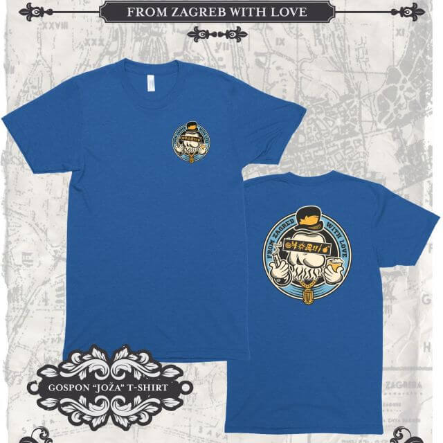 From Zagreb With Love Tshirt Joza plava