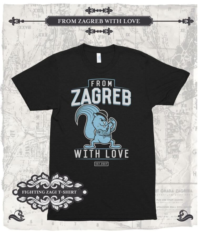 t-shirt Fighting Zagi black - From Zagreb With Love