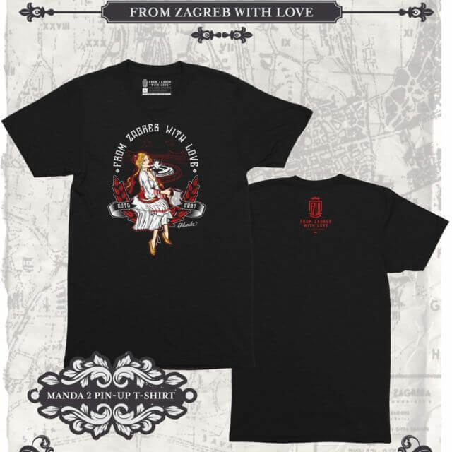 From Zagreb With Love t-shirt Pin-Up Manda 2020