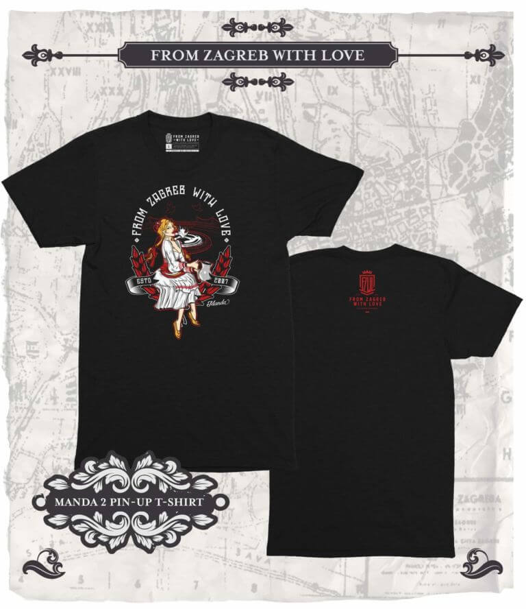 From Zagreb With Love t-shirt Pin-Up Manda 2020