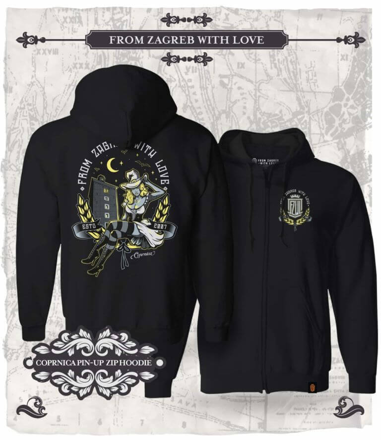 From Zagreb With Love zip hoodie Pin-Up Coprnica