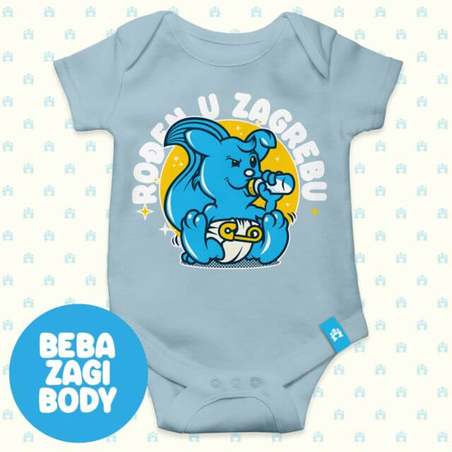 Body BEBA ZAGI dusty blue