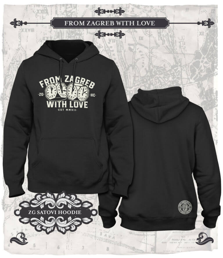 from zagreb with love satovi hoodie