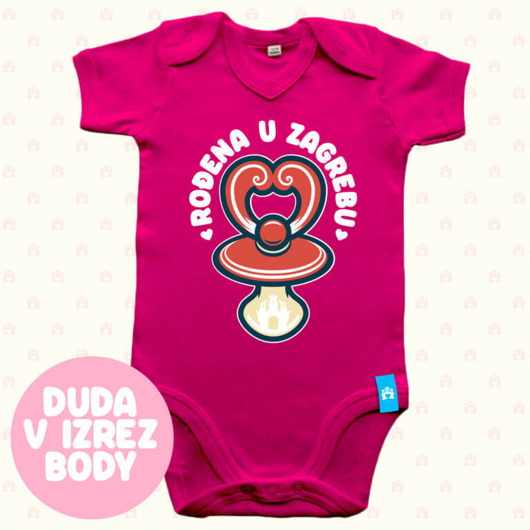 Body fuchsia v izrez