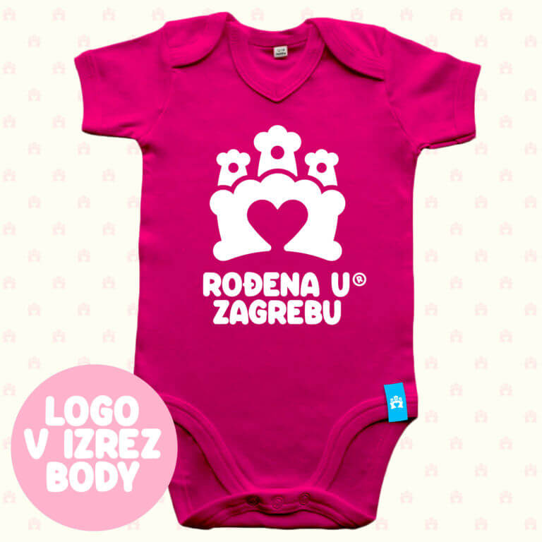 Body fuchsia v izrez