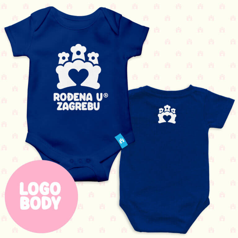 RođenA u Zagrebu body royal blue - odaberite dizajn