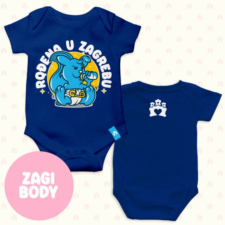 RođenA u Zagrebu body royal blue - odaberite dizajn