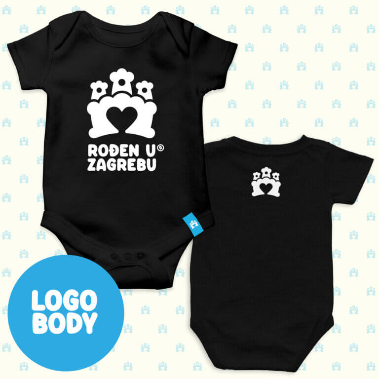 Rođen u Zagrebu body deep black - odaberite dizajn