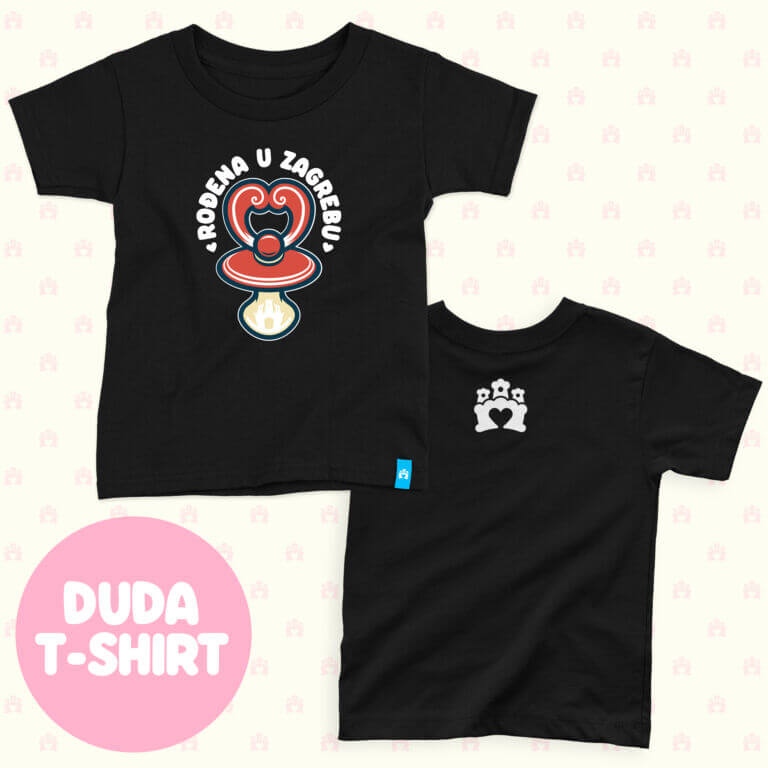 RođenA u Zagrebu T-shirt deep black - odaberite dizajn