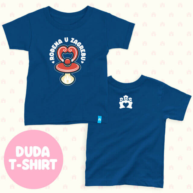 RođenA u Zagrebu T-shirt royal blue - odaberite dizajn