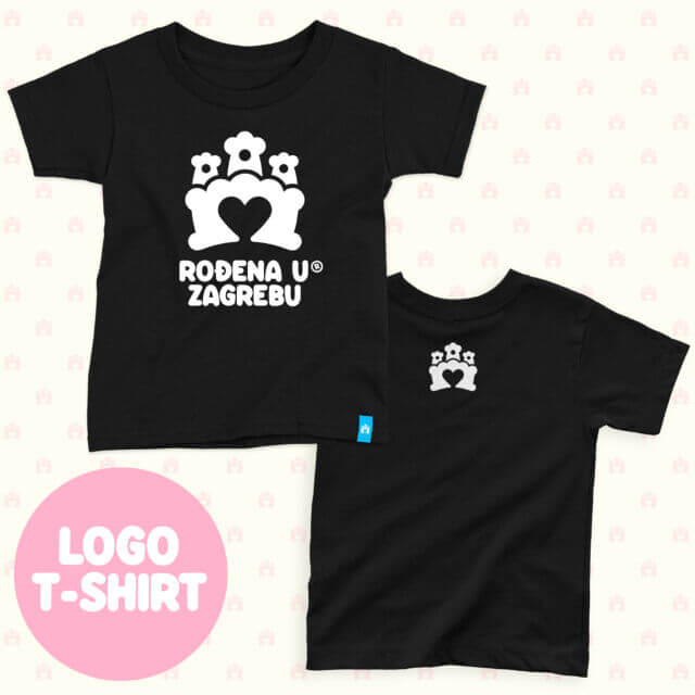 RođenA u Zagrebu T-shirt deep black - odaberite dizajn