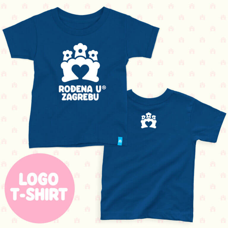 RođenA u Zagrebu T-shirt royal blue - odaberite dizajn
