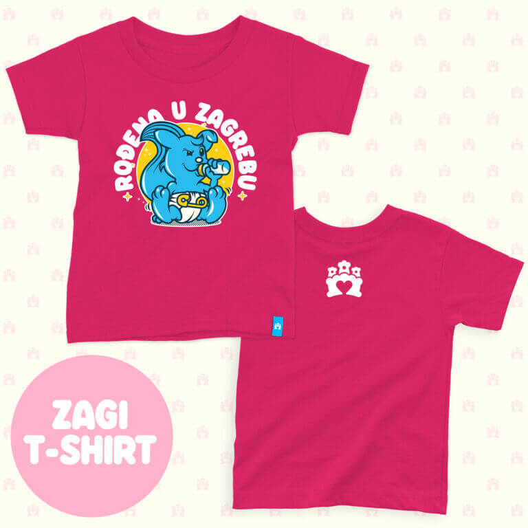 RođenA u Zagrebu T-shirt rosette - odaberite dizajn