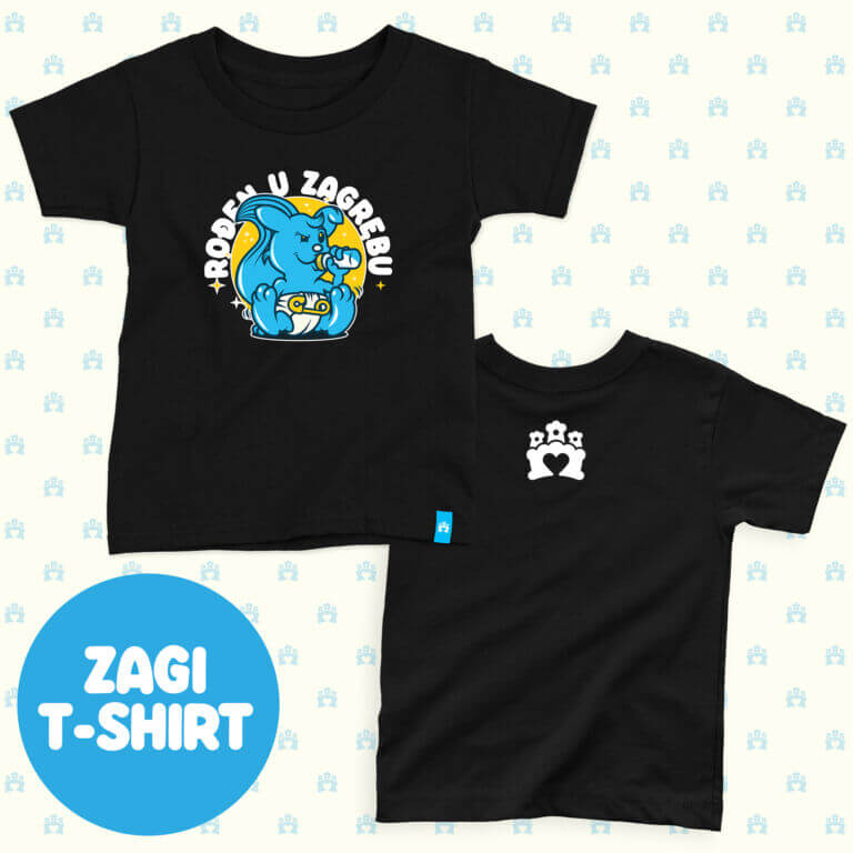 Rođen u Zagrebu T-shirt deep black - odaberite dizajn